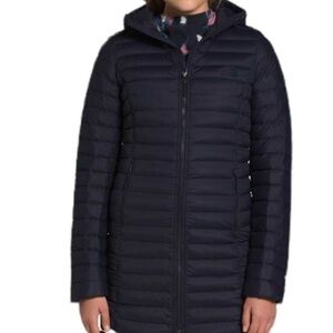 The Northface Navy Hooded Puffer Jacket